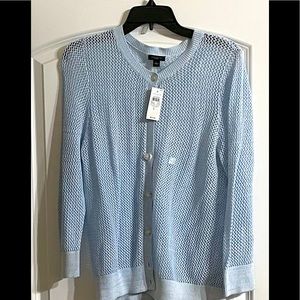 Ann Taylor Factory Light Blue Cardigan